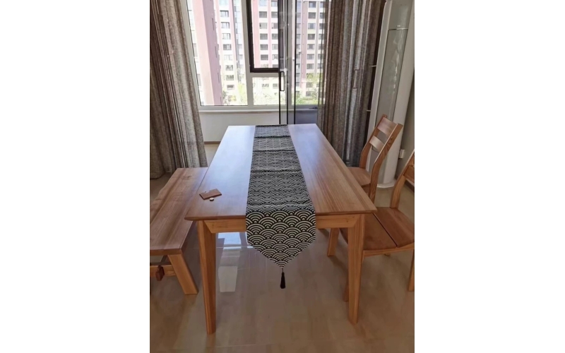 水曲柳实木餐桌餐椅组合 1600-800mm