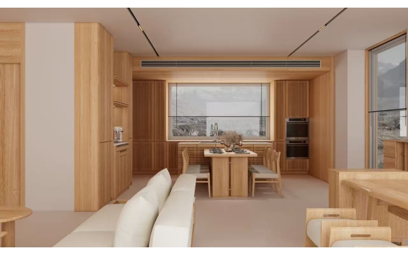 水曲柳木作空间：自然肌理勾勒的禅意栖居